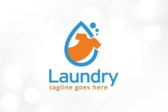 Laundromat Logo - Laundry logo Photos, Graphics, Fonts, Themes, Templates ~ Creative ...