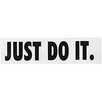 Just Do It Logo - Nike Just Do It Logo Vinyl Sticker Decal Black 4 Inch
