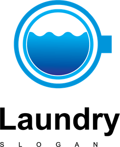 Laundry Logo - Blue laundry Logo Vector (.EPS) Free Download