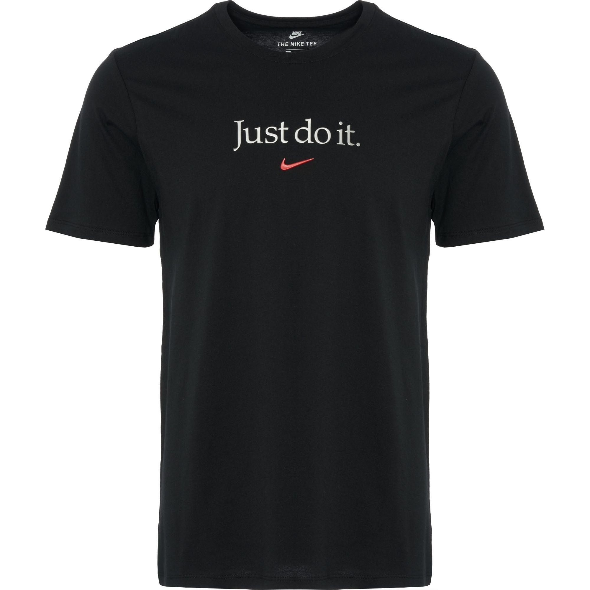 Just Do It Logo - Nike Just Do It Logo T-Shirt | Black | AA6578-010 | Stuarts London