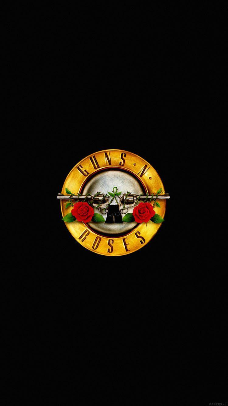 Guns N' Roses 6 Logo - ac74-wallpaper-guns-n-roses-logo-music-dark | iPhone Wallpapers ...