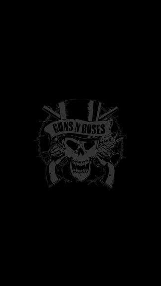 Guns N' Roses 6 Logo - Guns n Roses Dark Logo iPhone 6 Wallpaper