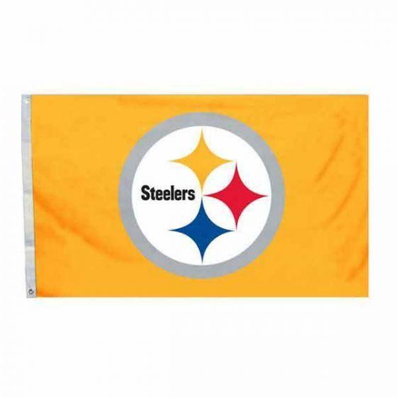 Gold X Logo - Pittsburgh Steelers 3' x 5' Gold Logo All Pro Flag