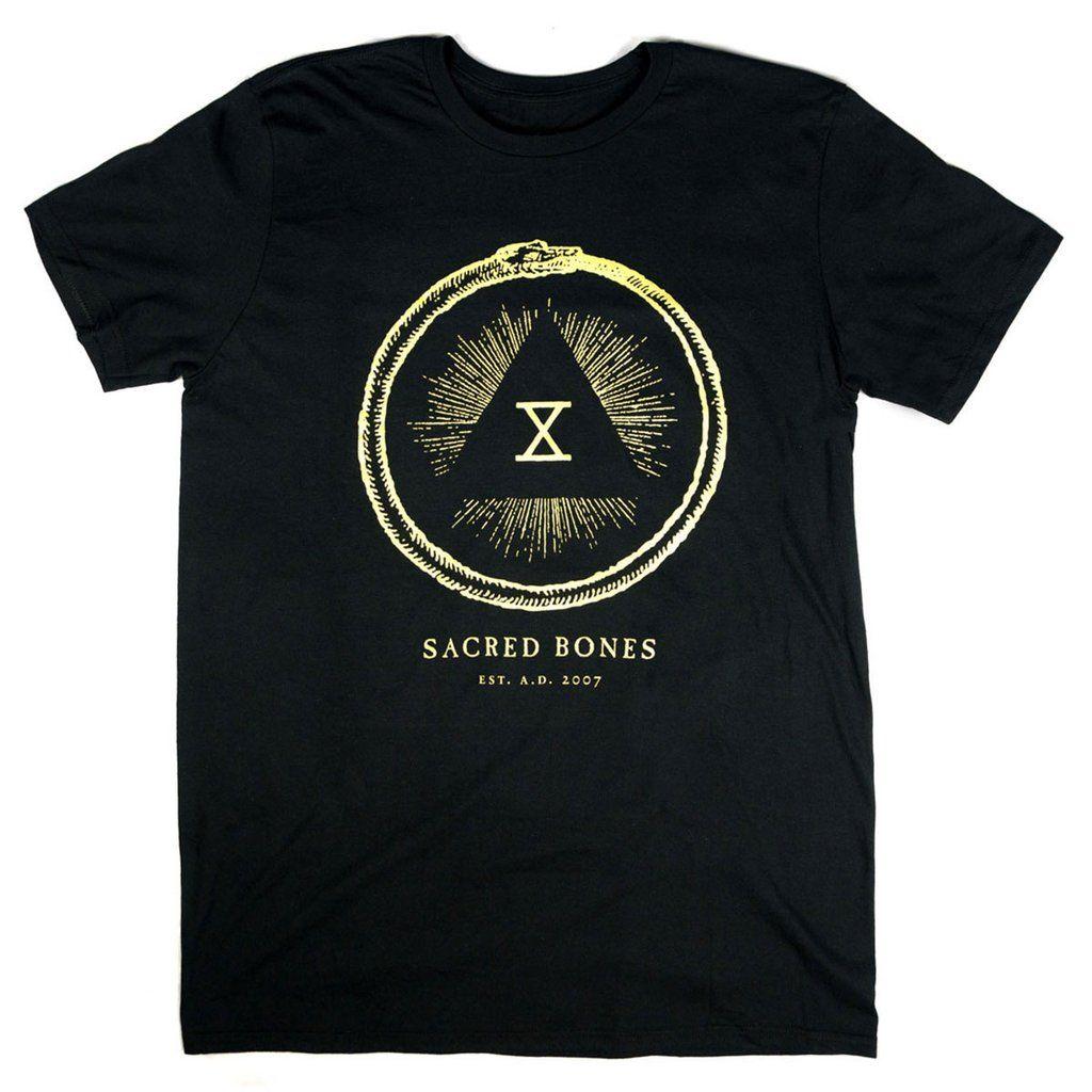 Gold X Logo - Gold Logo Sacred Bones X T Shirt