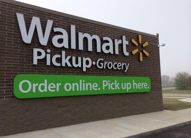 Walmart Grocery Pick Up Logo - brandchannel: Walmart Is Not Taking Amazon's Online Grocery Success ...