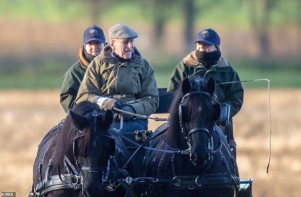 Blue Horse and Driver Logo - Prince Philip Duke of Edinburgh still driving cars in retirement ...