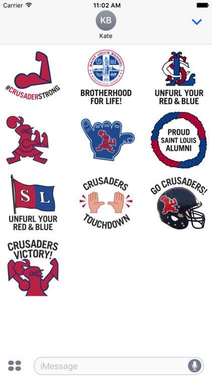 Saint-Louis Crusaders Logo - Saint Louis Crusaders Stickers by Upspring Media LLC