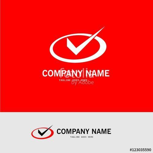 Red Check Mark Company Logo - round square checkmark logo