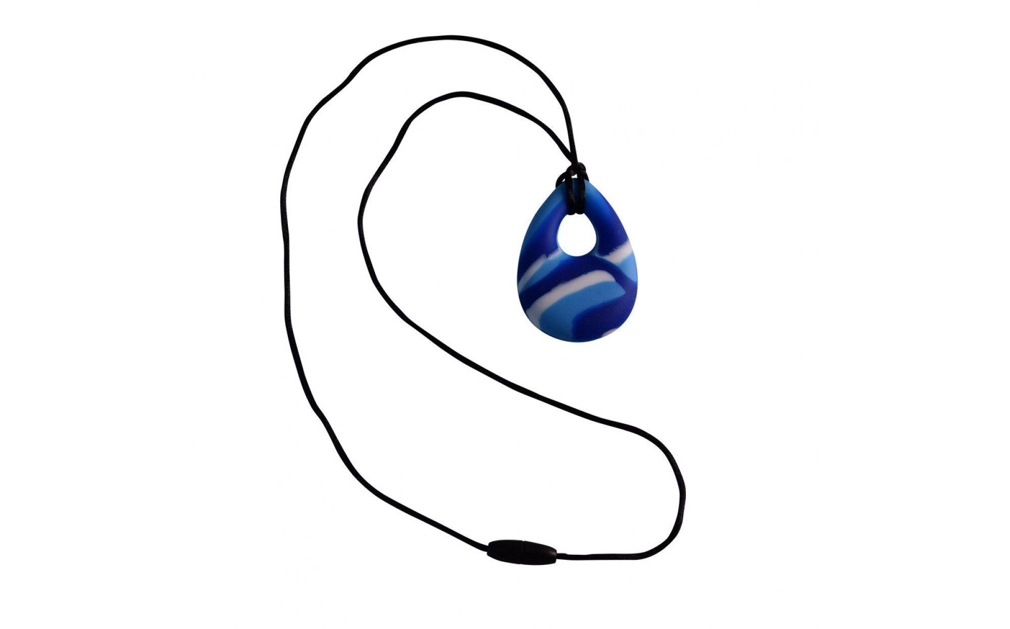 Swirling Blue Oval Logo - Oval Chewy Pendant- Blue Swirl – School Counseling