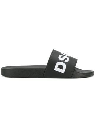 DSQUARED2 Logo - Dsquared2 logo slides $162 - Buy SS19 Online - Fast Global Delivery ...