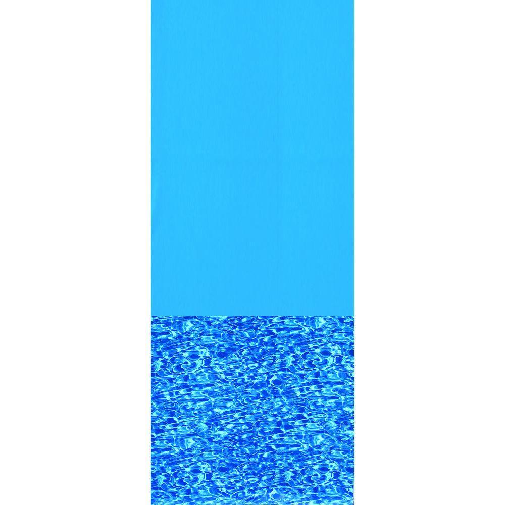 Swirling Blue Oval Logo - Swimline Swirl Bottom 15 ft. x 30 ft. Oval Overlap Pool Liner 48/52 ...