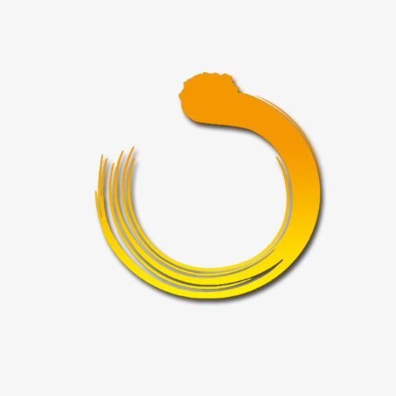 Orange Half Circle Logo - Yellow, Semi Circle, Yellow, Semi Circle PNG And PSD File For Free