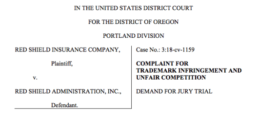 Red Shield Insurance Logo - Insurer sues for infringement of RED SHIELD trademark | Oregon ...