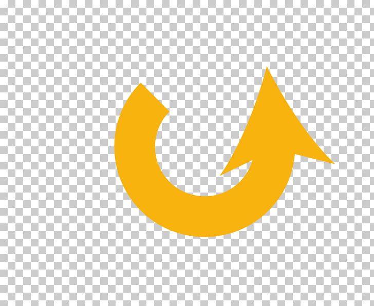 Orange Half Circle Logo - Arrow, Flat Semi Circular Up Arrow PNG Clipart