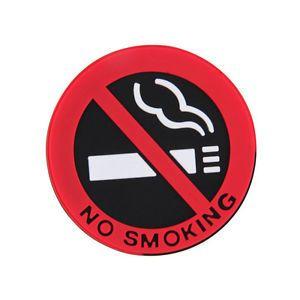 Warning Logo - 1pc Rubber NO SMOKING Sign Warning Logo Stickers Car Taxi Door Decal