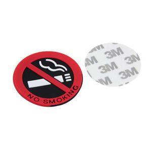 Warning Logo - 1pc Rubber NO SMOKING Sign Warning Logo Stickers Car Taxi Door Decal
