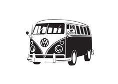 VW Van Logo - Best Combi image. Van drawing, Appliques, Drawings