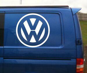 VW Van Logo - VW Volkswagen logo quality large vinyl decal sticker van vw ...