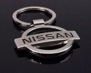 Nissan Car Logo - NISSAN Car Logo Keychain 3D Chrome Metal Car key Chain keyring With ...