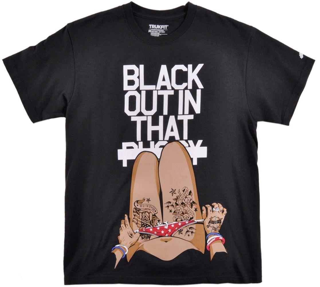 Lil Wayne Trukfit Logo - TRUKFIT Black Out Explicit T Shirt Mens Lil Wayne Apparel
