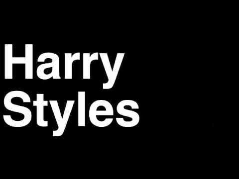 Harry Styles Logo - How to Pronounce Harry Styles One Direction Music Album Song X