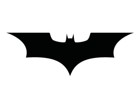 Dark Knight Bat Logo - Batman Symbol The Dark Knight Vinyl Decal | Etsy