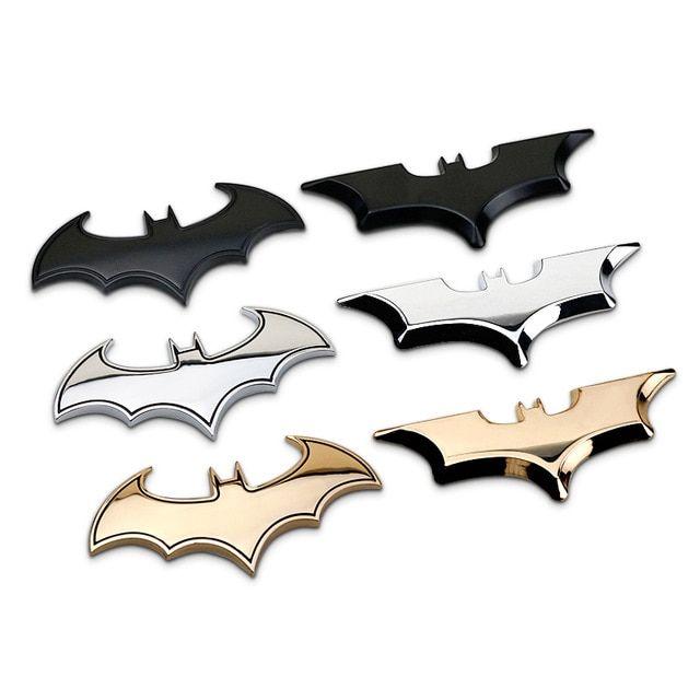 Dark Knight Bat Logo - The Dark Knight BATMAN Bat Emblem Chrome Metal Car Styling 3D ...