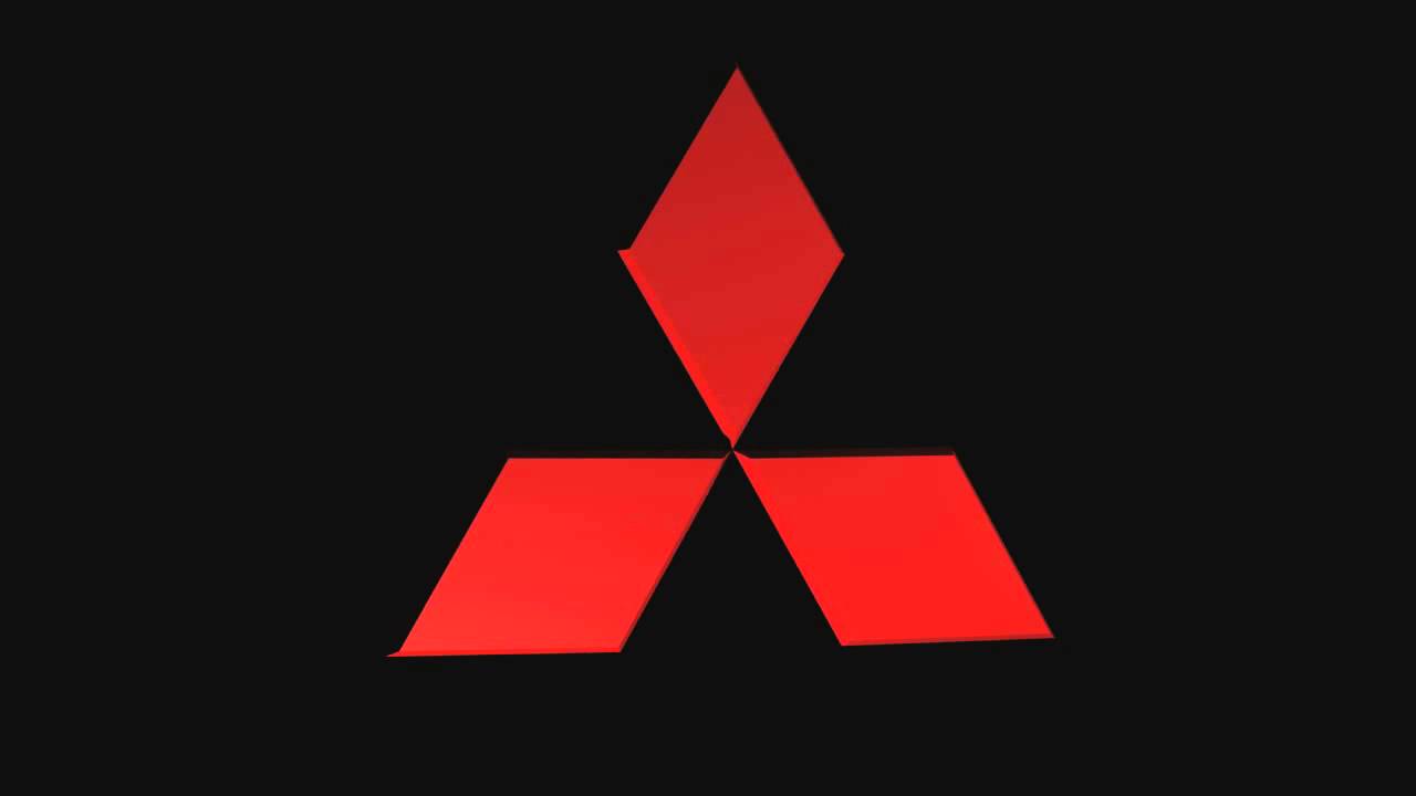 Mitsubishi Logo - Mitsubishi 3D Logo - YouTube