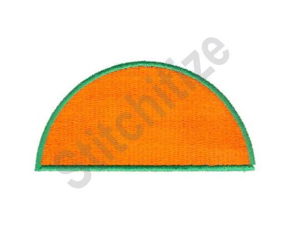 Orange Half Circle Logo - Half Circle Machine Embroidery Design | Etsy