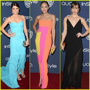 2014 Golden Globes Logo - Nikki Reed & Ashley Madekwe: InStyle Golden Globes 2014 Party