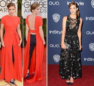 2014 Golden Globes Logo - Emma Watson's Golden Globes Dress