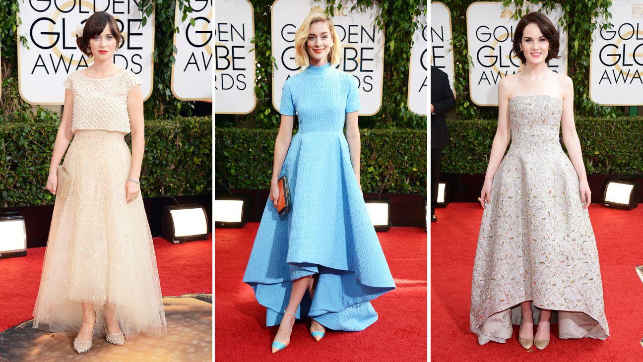 2014 Golden Globes Logo - Golden Globes 2014 Fashion: Zooey Deschanel, Michelle Dockery in ...