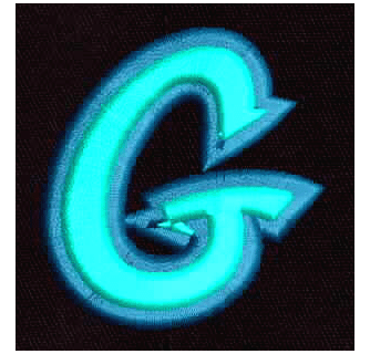 Lightning Bolt Sport Logo - 3D Puff Lightning Bolt Sports Lettering G for Baseball Caps