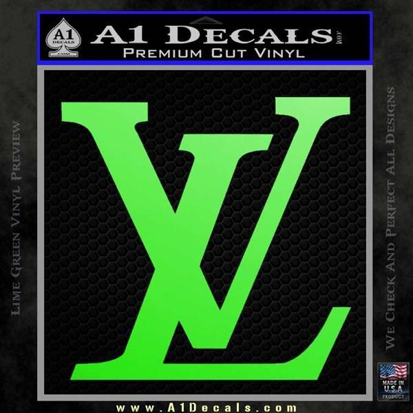 Louis Vuitton Green Logo - Louis Vuitton Logo D3 Decal Sticker » A1 Decals