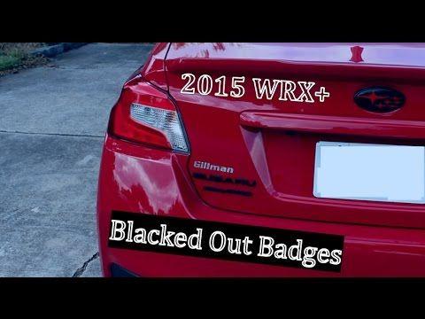 2015 WRX Black Logo - 2015+ WRX Black Badge Upgrade - YouTube