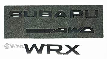 2015 WRX Black Logo - GetUrGear REAR BADGE BUNDLE For Subaru WRX STI