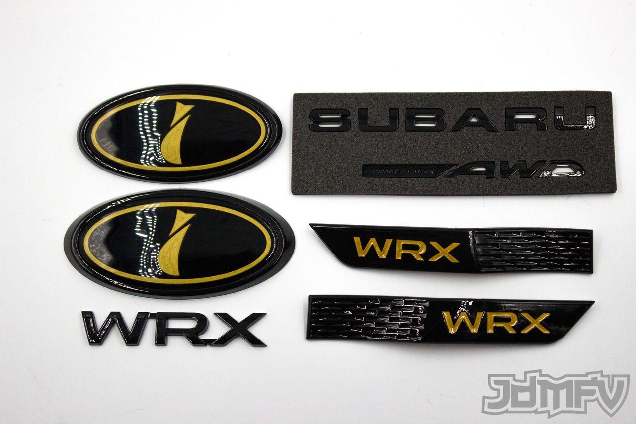 2015 WRX Black Logo - GIFT PACK black WRX, Symmetrical AWD, GLOSS black fender