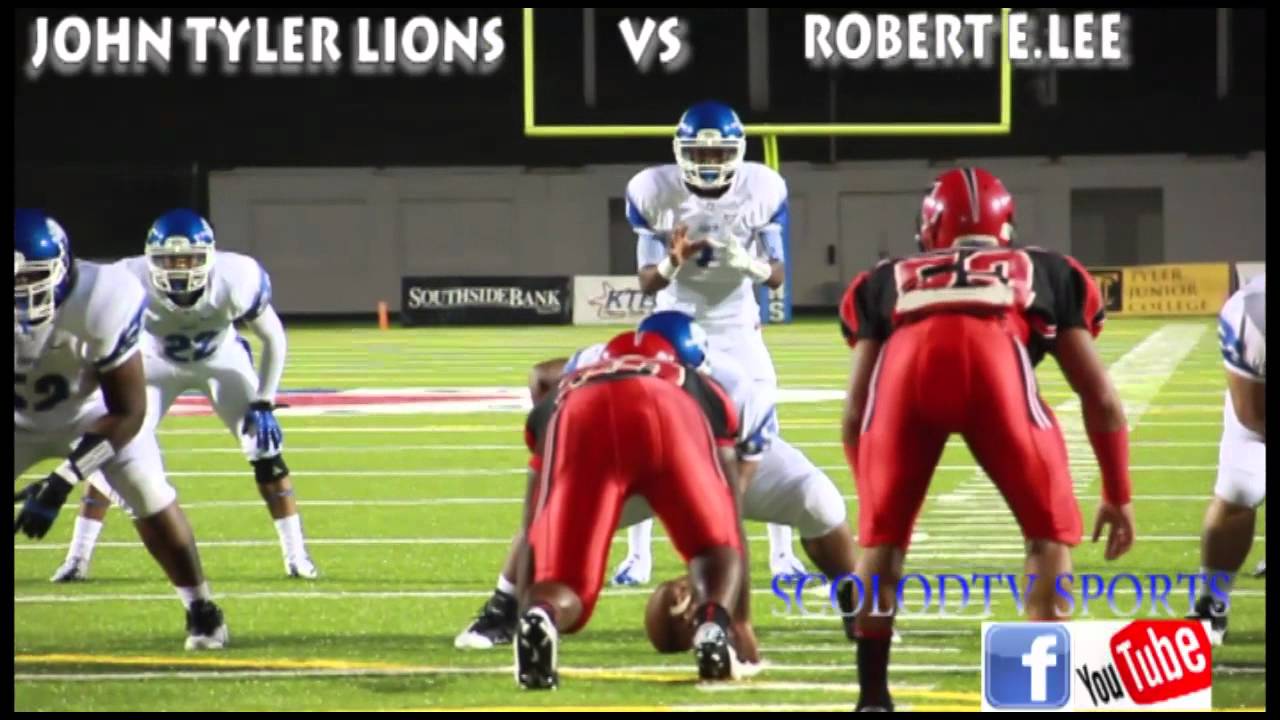 Tyler Red Raiders Logo - JOHN TYLER LIONS VS ROBERT E.LEE RAIDERS @ROSE STADUIM 9/14/12 - YouTube