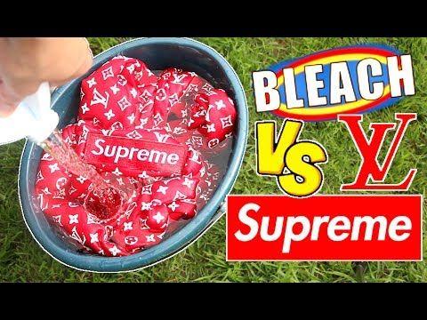 Louis Vuitton Supreme Collab Box Logo - BLEACHING THE $6000 SUPREME LOUIS VUITTON BOX LOGO HOODIE! YOU WONT ...