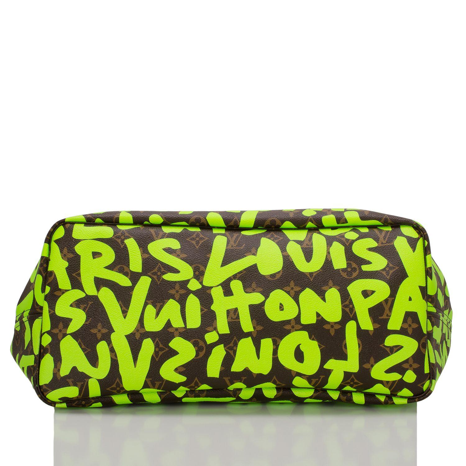 Louis Vuitton Green Logo - Louis Vuitton Green Graffiti Neverfull GM | World's Best