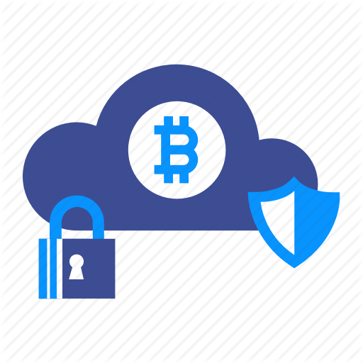 Blockchain Cloud Logo - Bitcoin, blockchain, cloud, coin, computer, money, security icon