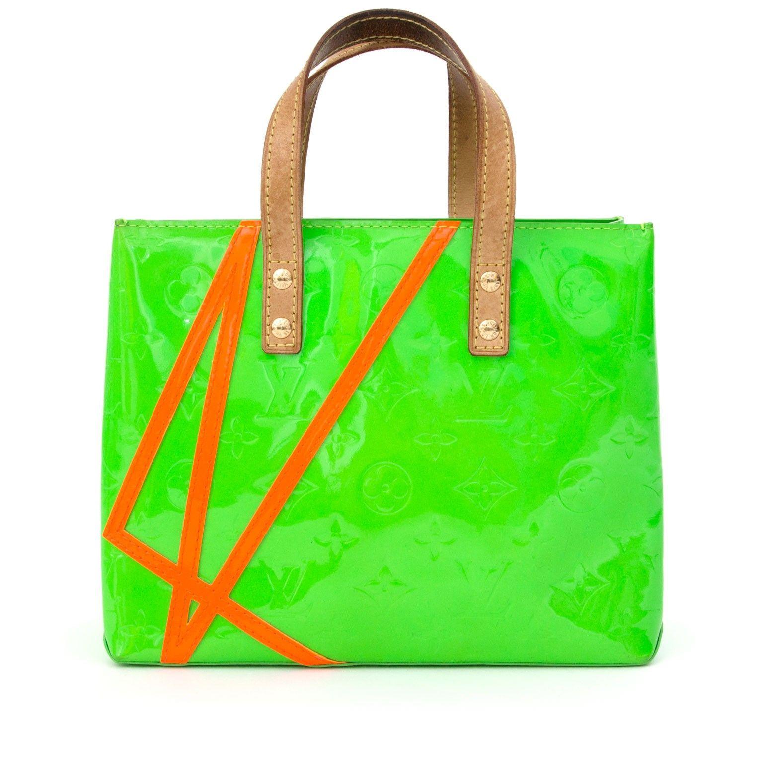 Louis Vuitton Green Logo - Labellov Louis Vuitton Green Vernis Leather Pm Robert Wilson Reade ...