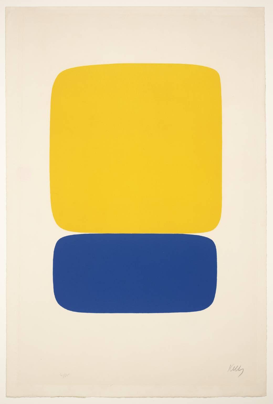 Dark Blue and Yellow Logo - Yellow Over Dark Blue', Ellsworth Kelly, 1964 5
