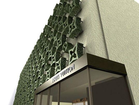 Louis Vuitton Green Logo - TOPIADE: Louis Vuitton Stores to Be Emblazoned with Logo-Shaped ...