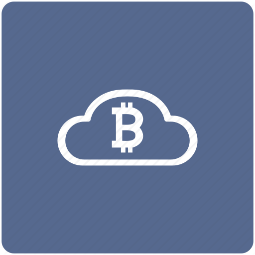 Blockchain Cloud Logo - Bitcoin, blockchain, cloud, money icon