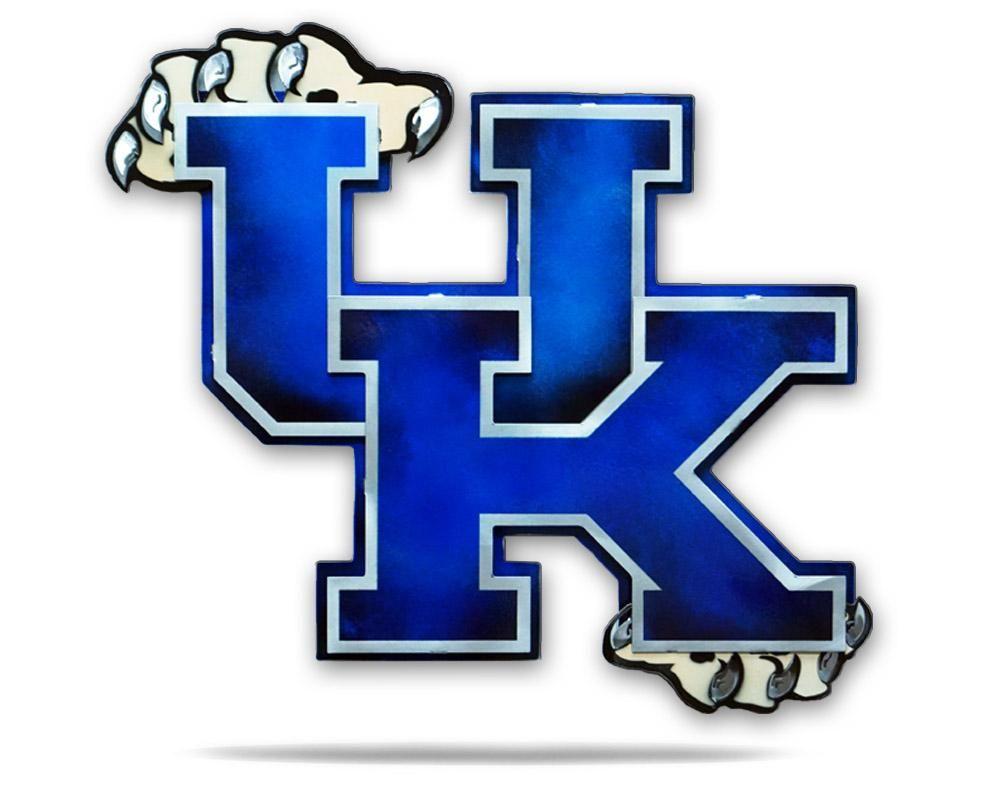 U of K Logo - University of Kentucky Stainless Steel Artwork - Hex Head Art