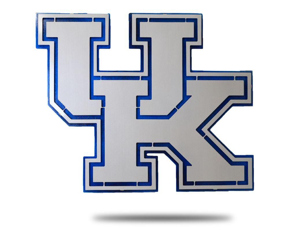 University of Kentucky Logo - University of Kentucky Wildcats Stainless Steel Artwork - Hex Head Art