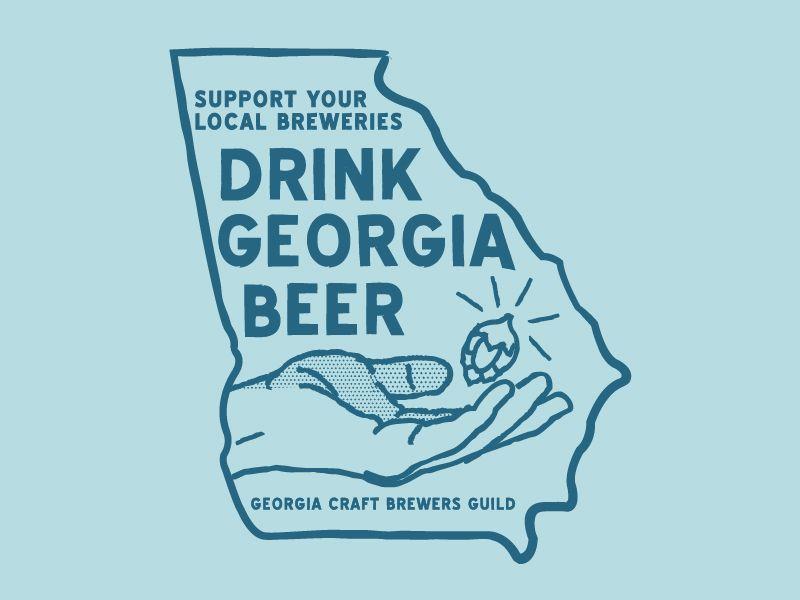 Georgia Beer Logo - Drink Georgia Beer by Roy Fleeman | Dribbble | Dribbble