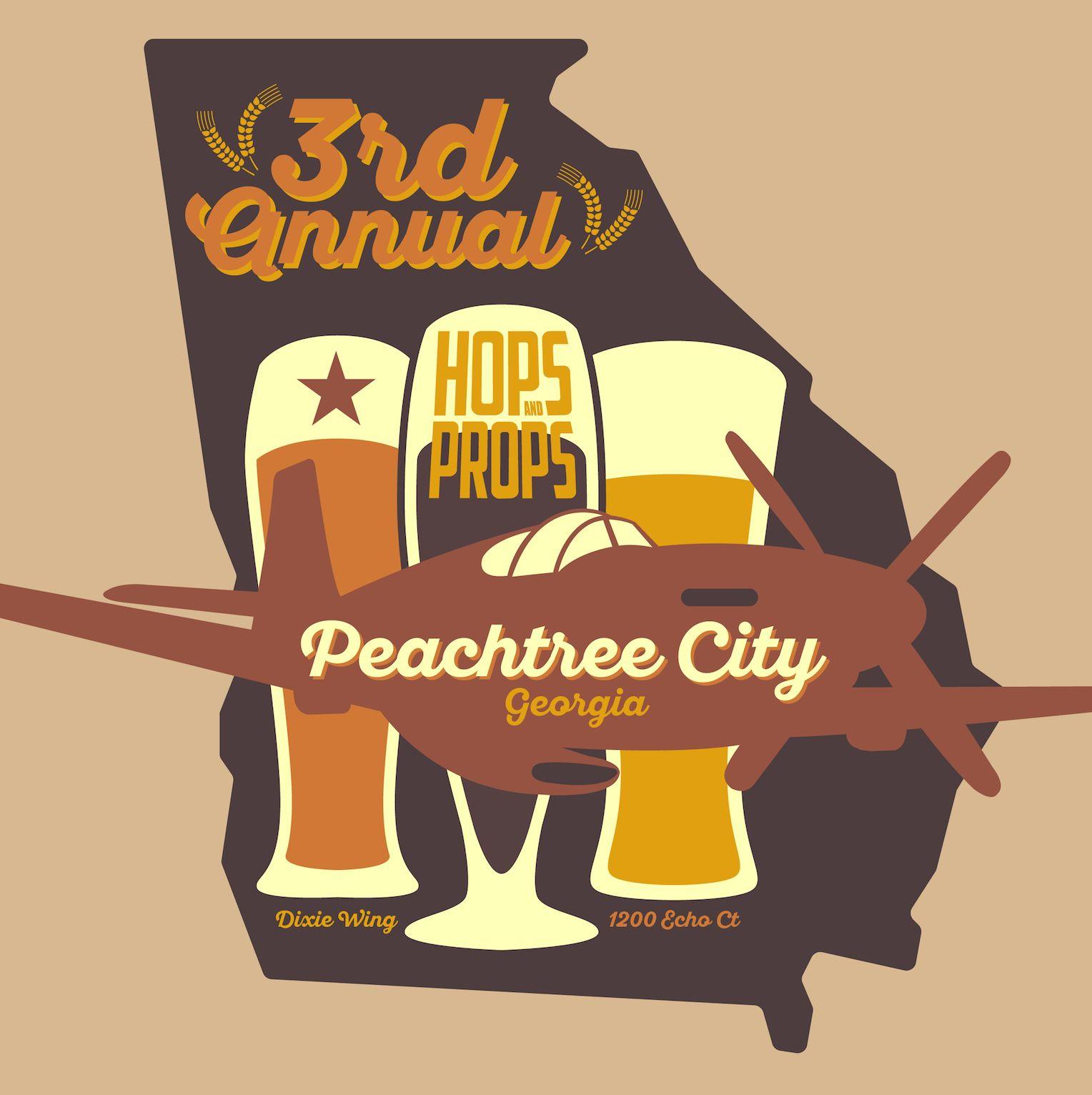 Georgia Beer Logo - Hops & Props Georgia Beer Fest - Peachtree City, Georgia Convention ...