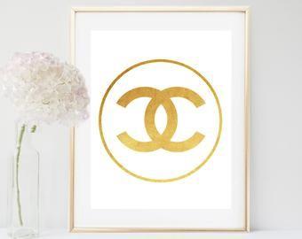 Perfume Chanel Gold Logo - Chanel Print Coco Chanel Print Chanel Perfume Printable